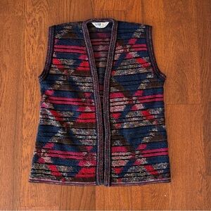 Vintage Sweater Vest Sufer Made in France Wool Alpaca